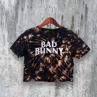 Bad Bunny Logo Crop Top Rapper Fan Crop Tee King of Latin Trap Shirt