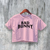 Bad Bunny Logo Crop Top Rapper Fan Crop Tee King of Latin Trap Shirt