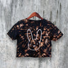 Bad Bunny Logo Crop Top Vintage Bunny Crop Tee King of Latin Trap Shirt