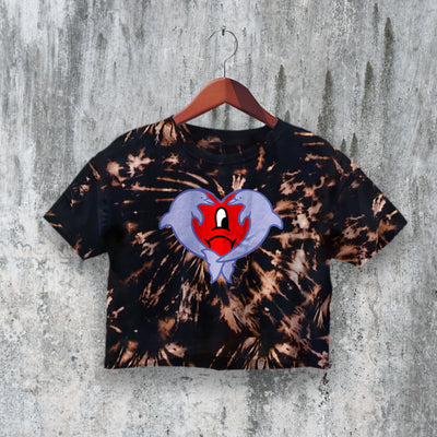 Bad Bunny Crop Top Aesthetic Dolphin Heart Crop Tee Un Verano Sin Ti Shirt