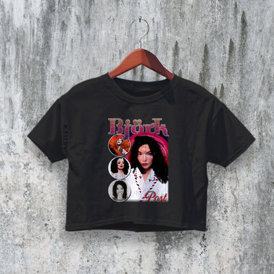 Bjork Bootleg Crop Top Björk Crop Tee Post Shirt Album Electronica Music