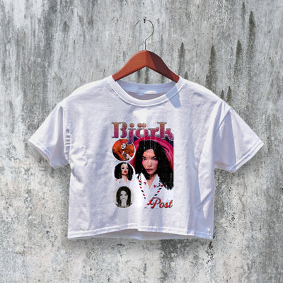 Bjork Bootleg Crop Top Björk Crop Tee Post Shirt Album Electronica Music