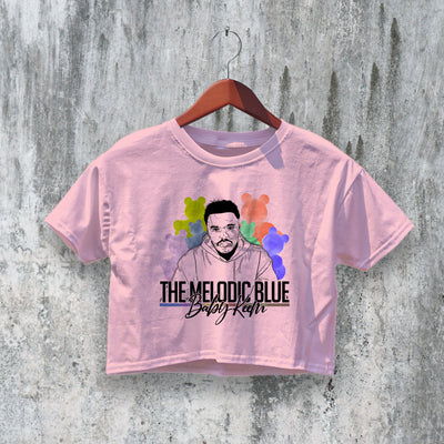 Bootleg Baby Keem Crop Top The Melodic Blue Crop Tee Rap Shirt Fan Streetwear