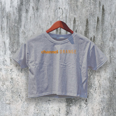 Frank Ocean Logo Crop Top Channel Crop Tee Orange Shirt Aesthetic Merch