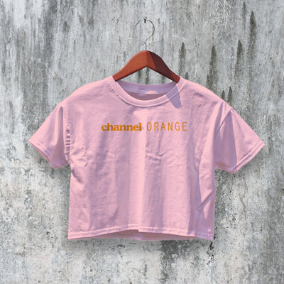 Frank Ocean Logo Crop Top Channel Crop Tee Orange Shirt Aesthetic Merch