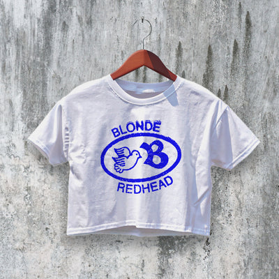 Logo Blonde Redhead Crop Top Fan Aesthetic Crop Tee Band Graphic Shirt