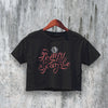 Blonde Redhead Crop Top Penny Sparkle Crop Tee Music Album Art Shirt