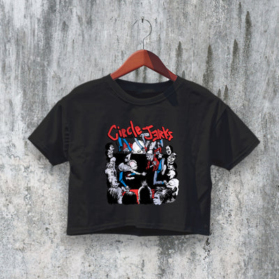 Circle Jerks Crop Top Gig Crop Tee Live Album Shirt Punk Band Music - bestshirtz#