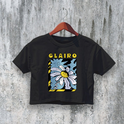 Clairo Crop Top Summer Tour Crop Tee Rose Shirt Soft Music Concert Merch