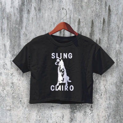 Clairo Crop Top Sling Crop Tee Album Art Dog Shirt Indie Music Aesthetic