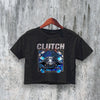 Clutch Crop Top Hot Bottom Feeder Crop Tee Vintage Rock Band Shirt - bestshirtz#