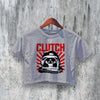 Clutch Crop Top Rock Tour Crop Tee Vintage Concert Band Shirt 90s Merch - bestshirtz#