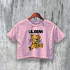 Lil Bear Crop Top Y2K Crop Tee Teddy Horror Shirt - bestshirtz#