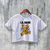 Lil Bear Crop Top Y2K Crop Tee Teddy Horror Shirt - bestshirtz#
