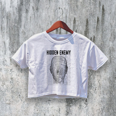 Hidden Enemy Crop Top Y2K Crop Tee Hidden Enemies Shirt Self - Life - bestshirtz#