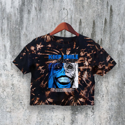 Solo Leveling Crop Top Y2K Crop Tee Keep Smile Shirt Anime Webtoon - bestshirtz#