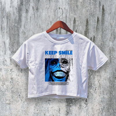 Solo Leveling Crop Top Y2K Crop Tee Keep Smile Shirt Anime Webtoon - bestshirtz#