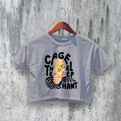 Cage The Elephant Crop Top Melophobia Crop Tee Rock Album Art Shirt