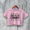 Cowboy Crop Top Dibs On The Cowboy Crop Tee Western Sheriff Shirt