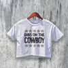 Cowboy Crop Top Dibs On The Cowboy Crop Tee Western Sheriff Shirt