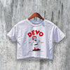 Devo Logo Crop Top New Wave Crop Tee Devo Shirt 70s Ohio Band Music - bestshirtz#