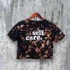 Self Care Crop Top Y2K Crop Tee Tour Concert Shirt Music Merch - bestshirtz#