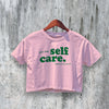 Self Care Crop Top Y2K Crop Tee Tour Concert Shirt Music Merch - bestshirtz#