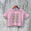 Mushroom Crop Top Y2K Crop Tee Vintage Mushroom Lover Shirt - bestshirtz#