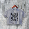 Dinosaur Crop Top Y2K Crop Tee Vintage Fossil Shirt Dino Lover Aesthetic - bestshirtz#