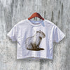 Capybara Crop Top Y2K Crop Tee Lesser Capybara Shirt Animal Lover