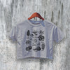 Fungi Crop Top Y2K Crop Tee Vintage Mushroom Shirt Fungi Lover Gift