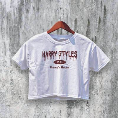 Harry Crop Top 90s Tour Crop Tee Harrys House Shirt Y2K Pop Music