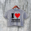 Louis Crop Top 90s Music Tour Crop Tee Louis Lover Shirt Y2K Pop