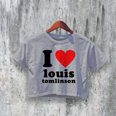 Louis Crop Top 90s Music Tour Crop Tee Louis Lover Shirt Y2K Pop