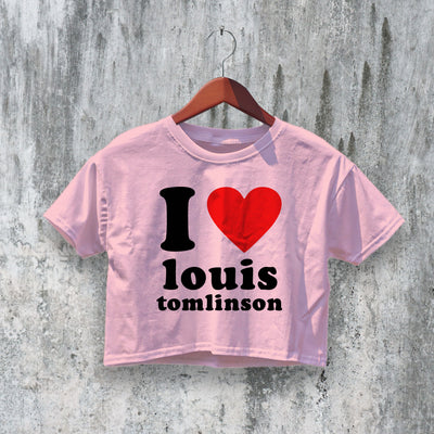Louis Crop Top 90s Music Tour Crop Tee Louis Lover Shirt Y2K Pop