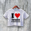 Louis Crop Top 90s Music Tour Crop Tee Louis Lover Shirt Y2K Pop