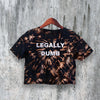 Legally Dumb Crop Top Y2K Crop Tee Statement Shirt Stupid People Gift - bestshirtz#