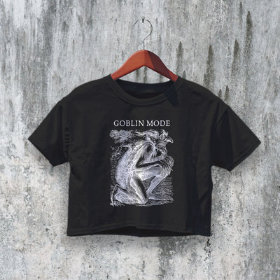 Goblin Mode Crop Top Y2K Crop Tee Goblin Shirt Ugly Lover Ugly Gift - bestshirtz#
