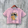 Dead Inside Crop Top Y2K Crop Tee Ready to Party Shirt Skeleton Lover - bestshirtz#