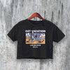 Get Vacation Crop Top Y2K Crop Tee Life is Grim Shirt Skeleton Lover - bestshirtz#