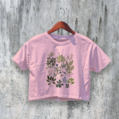 Floral Crop Top Y2K Crop Tee Flower Shirt Gardener Gift Plant Lover
