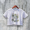 Floral Crop Top Y2K Crop Tee Flower Shirt Gardener Gift Plant Lover