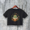Frog Crop Top Y2K Crop Tee Cute Frog Lover Shirt Cute Animal Gift