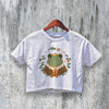 Frog Crop Top Y2K Crop Tee Cute Frog Lover Shirt Cute Animal Gift