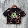 Cute Frog Crop Top Y2K Crop Tee Woman Pretty Shirt Frog Lover Design