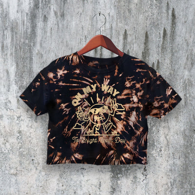 Bright Your Day Crop Top Y2K Crop Tee On My Way Shirt Cute Fun Gift