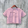 Self Care Crop Top Y2K Crop Tee Frog Shirt Frog Lover Funny Merch