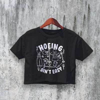 Hoeing Crop Top Y2K Crop Tee Mom Shirt Best Mother Gift
