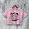 Hoeing Crop Top Y2K Crop Tee Mom Shirt Best Mother Gift
