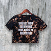 Kung Fu Crop Top Y2K Crop Tee Statement Shirt Calm Women Gift